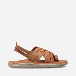 Teva Voya Strappy Leather Naisten Ruskea Sandaalit